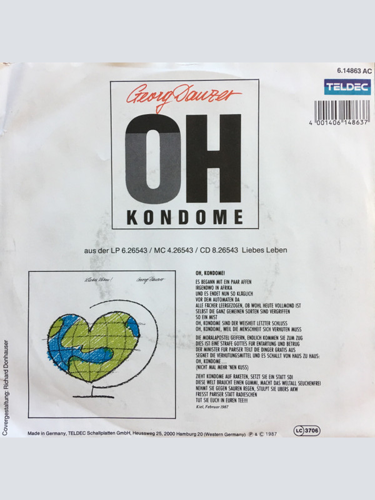 Vinyl / Georg Danzer - Oh Kondome
