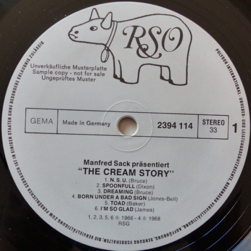 Vinyl / Cream (2) - Die Cream Story (Präsentiert Manfred Sack)