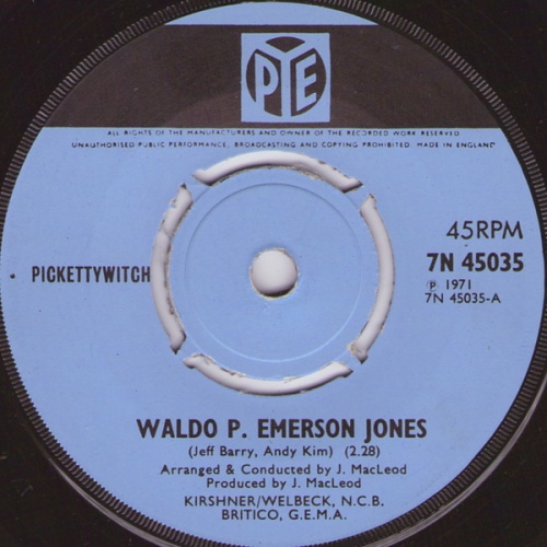 Vinyl / Pickettywitch - Waldo P. Emerson Jones