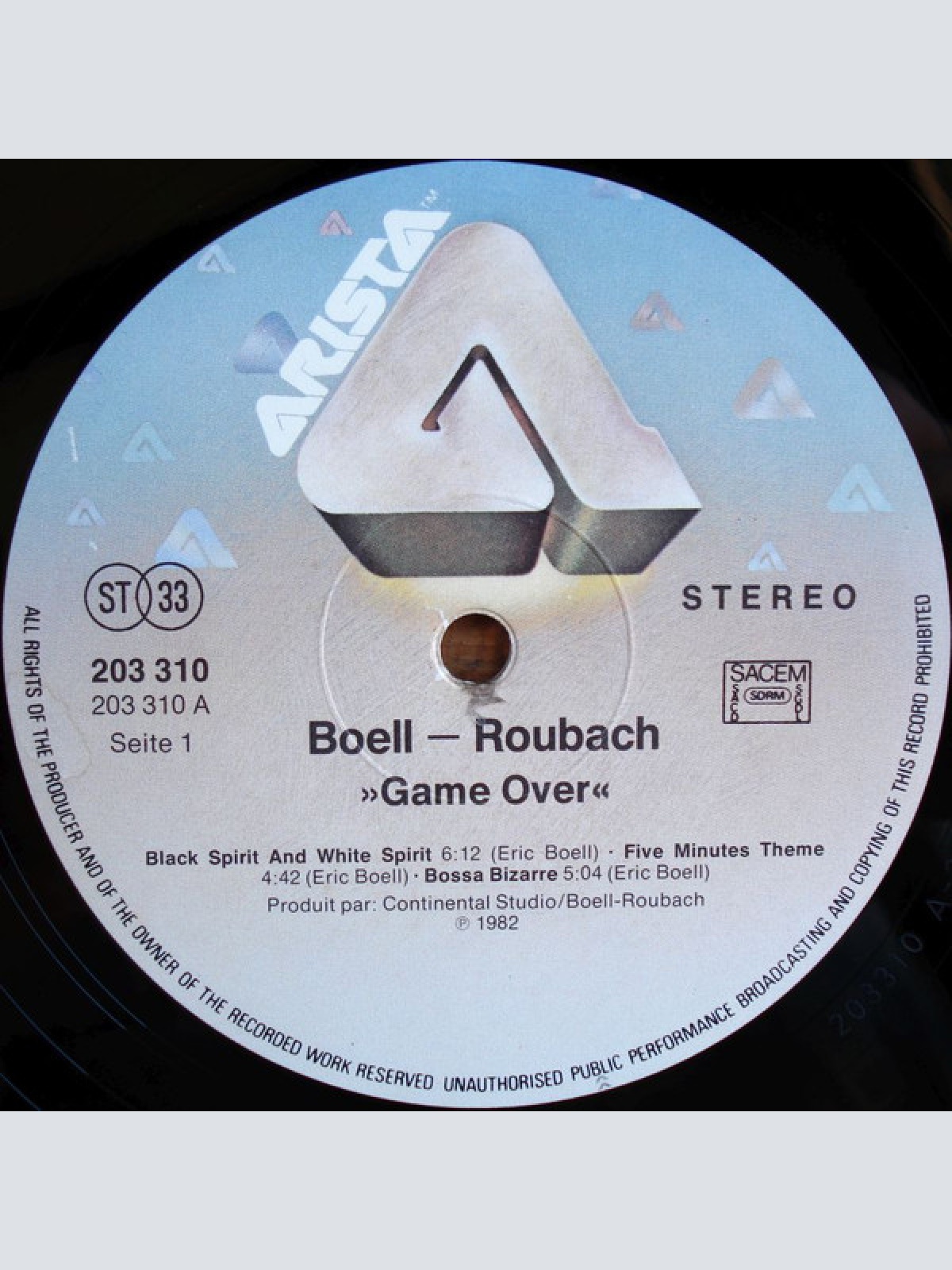 Vinyl / Boell-Roubach* - Game Over