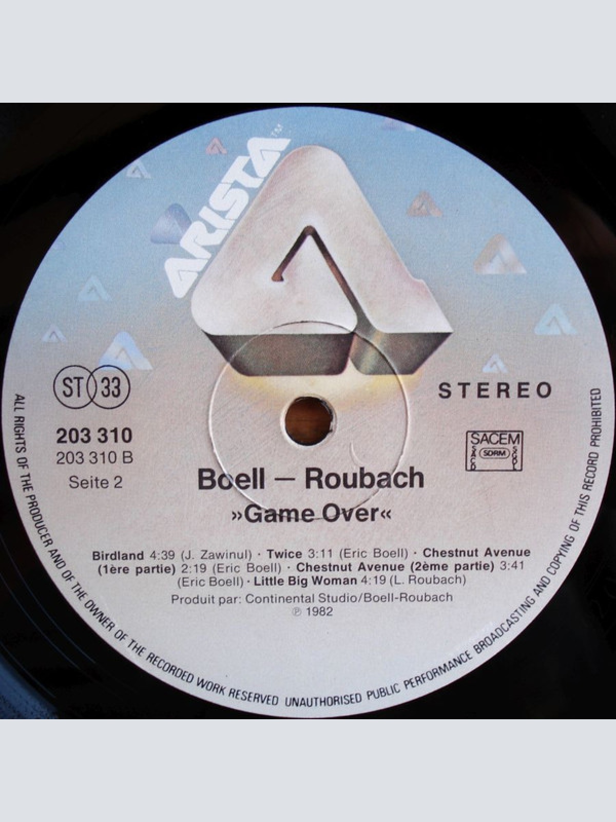 Vinyl / Boell-Roubach* - Game Over