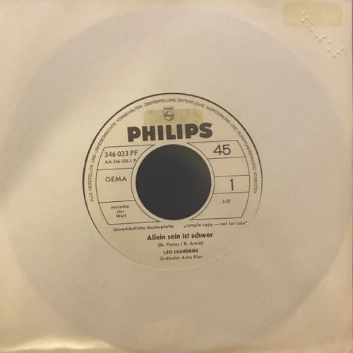 Vinyl / Leo Leandros - Allein Sein Ist Schwer