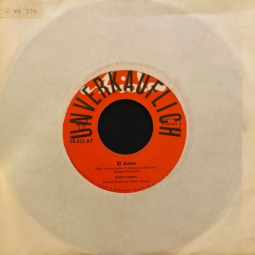 Vinyl / Anita Traversi - El Amor (Das Ist Die Liebe In Mexico)