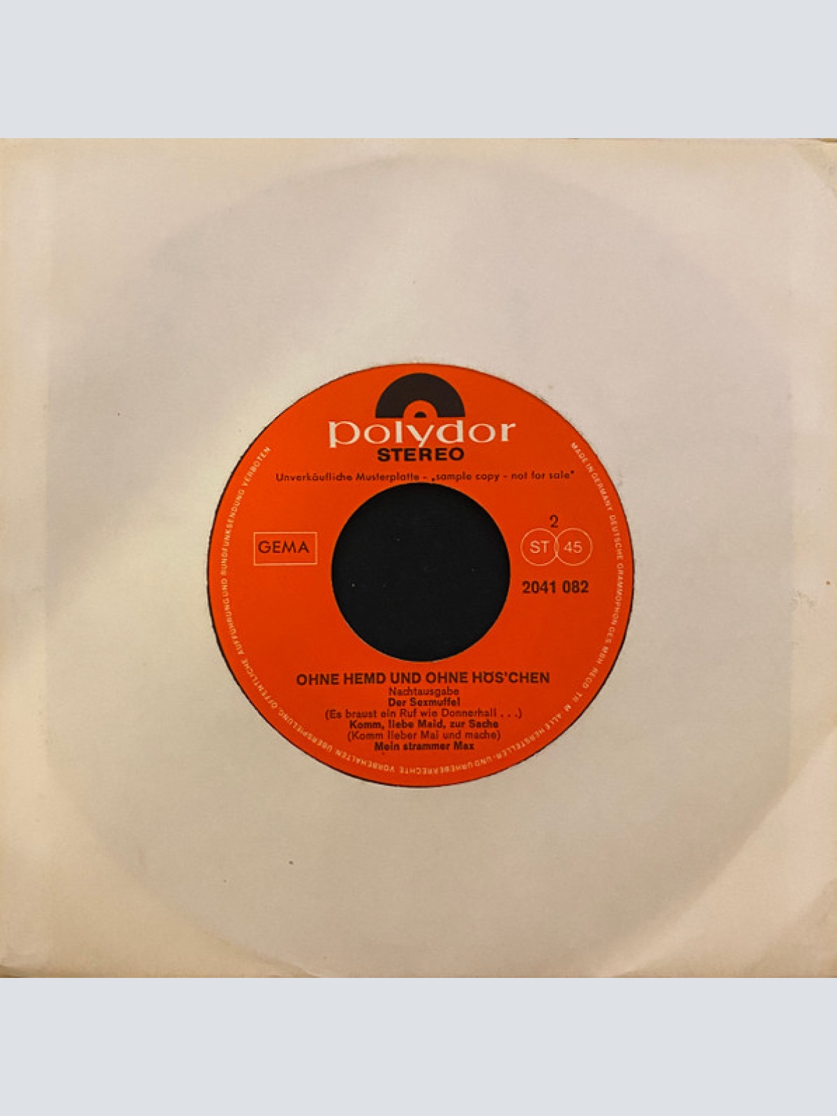 Vinyl / Kamerad Schnürschuh Und Die Zackigen Knobelbecher - ... Ohne Hemd Und Ohne Höschen