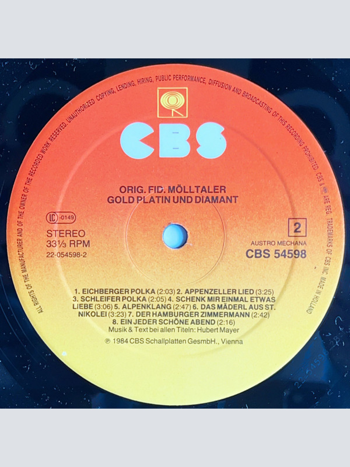 Vinyl / Orig. Fid. Mölltaler* - Gold Platin Und Diamant