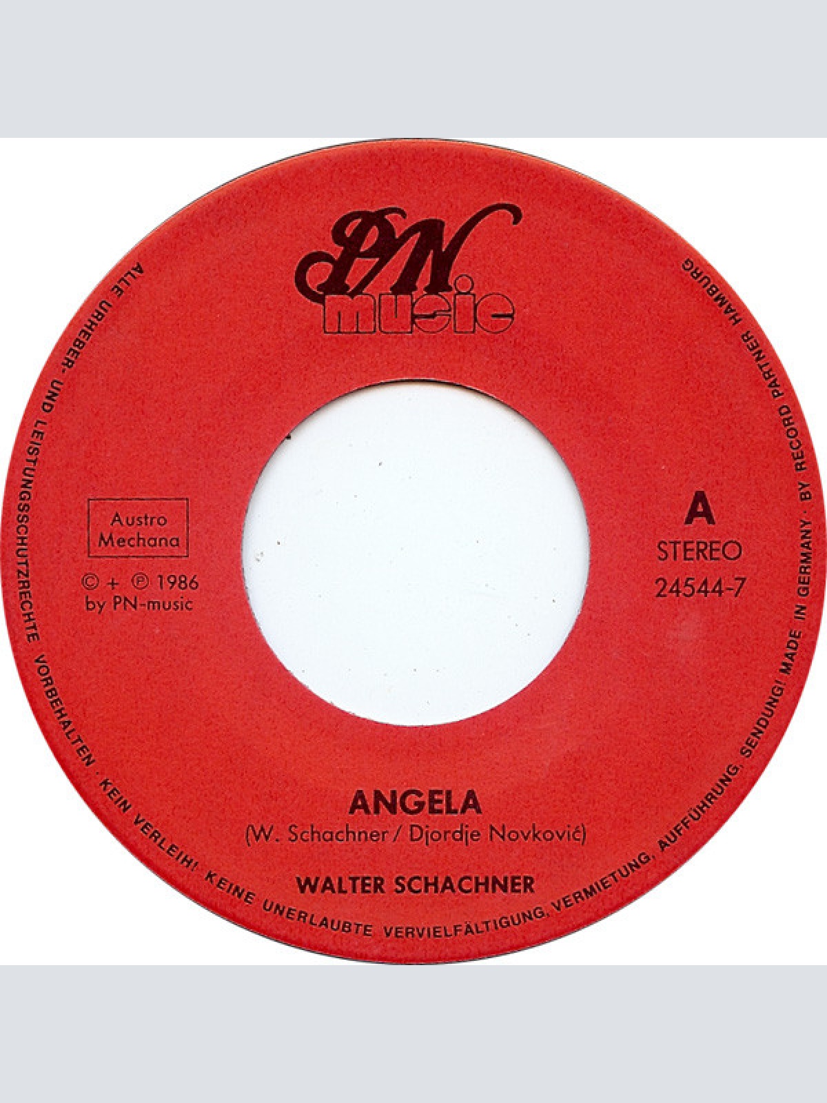 Vinyl / Walter Schachner (2) - Angela