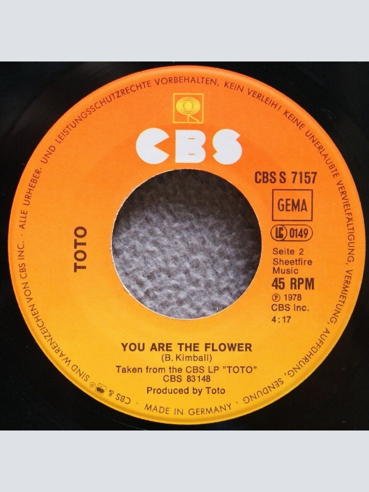 Vinyl / Toto - I'll Supply The Love