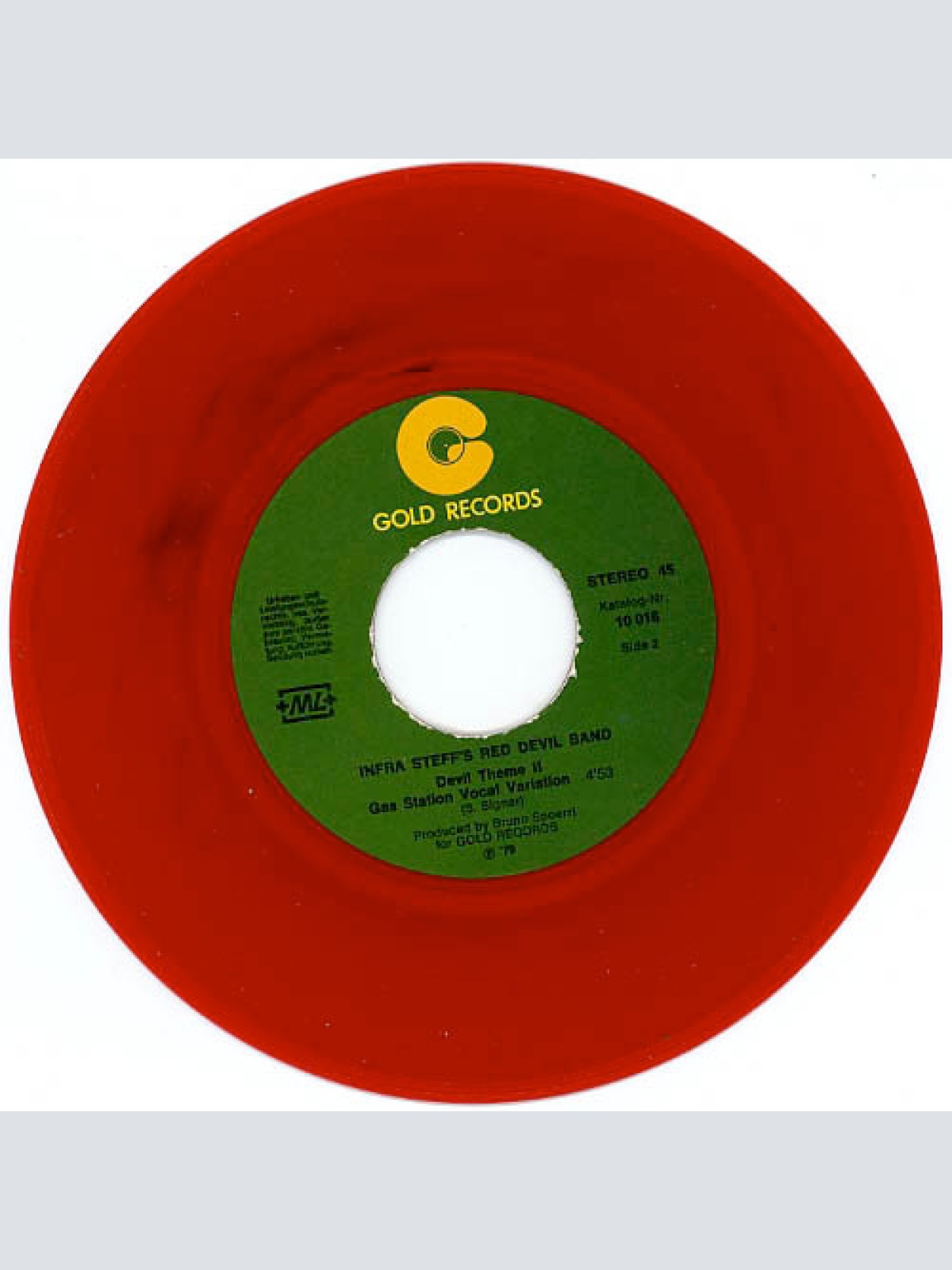 Vinyl / Infra Steff's Red Devil Band - Girls In Summer Jeans / Devil Theme II - Gas Station Vocal Variation