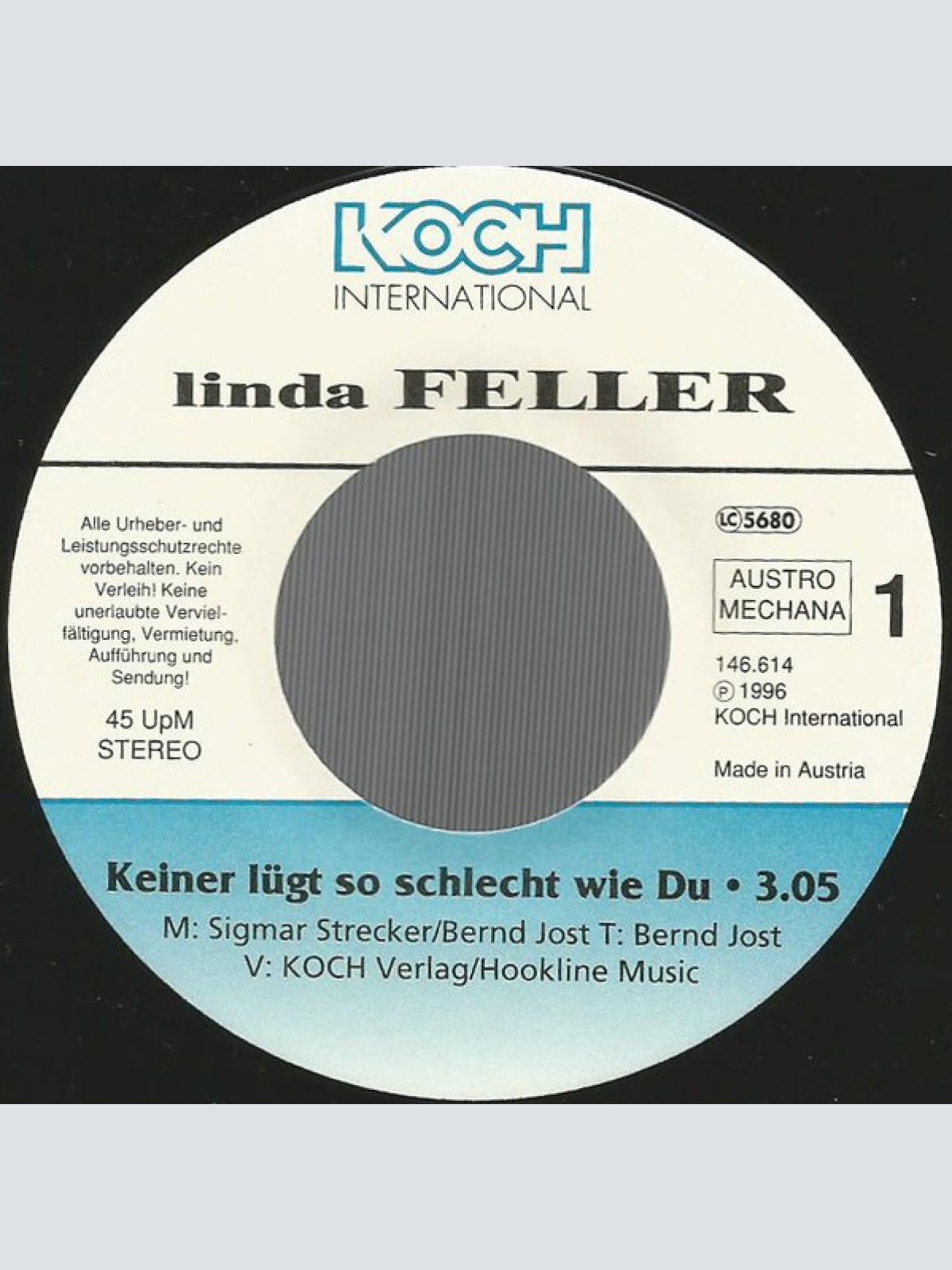 Vinyl / Linda Feller - Keiner Lügt So Schlecht Wie Du