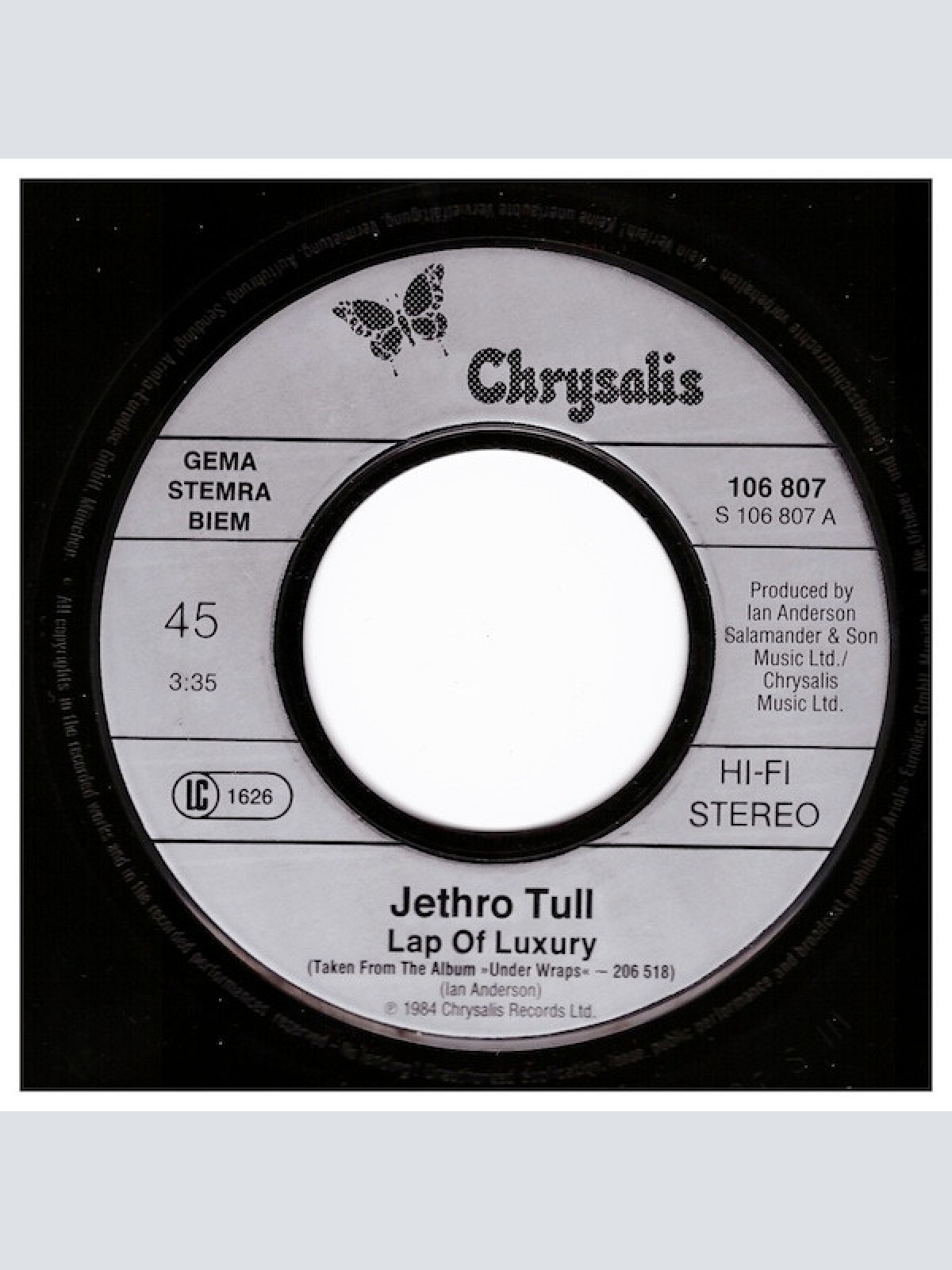 Vinyl / Jethro Tull - Lap Of Luxury