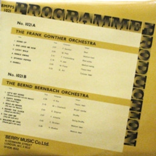 Vinyl / The Frank Gonther Orchestra / The Bernd Bernbach Orchestra - Programme Production No. 21