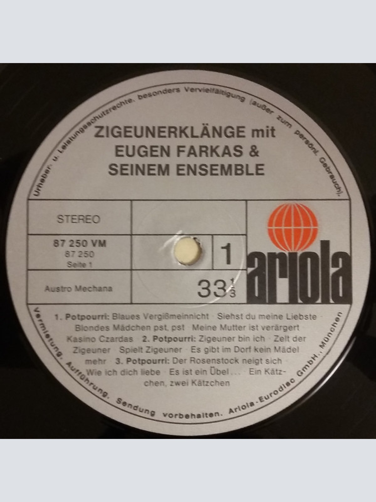 Vinyl / Eugen Farkas Und Sein Ensemble* - Zigeunerklänge
