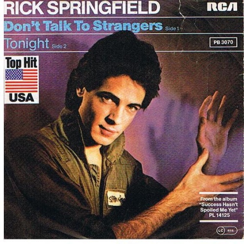 Vinyl / Rick Springfield - Don't Talk To Strangers