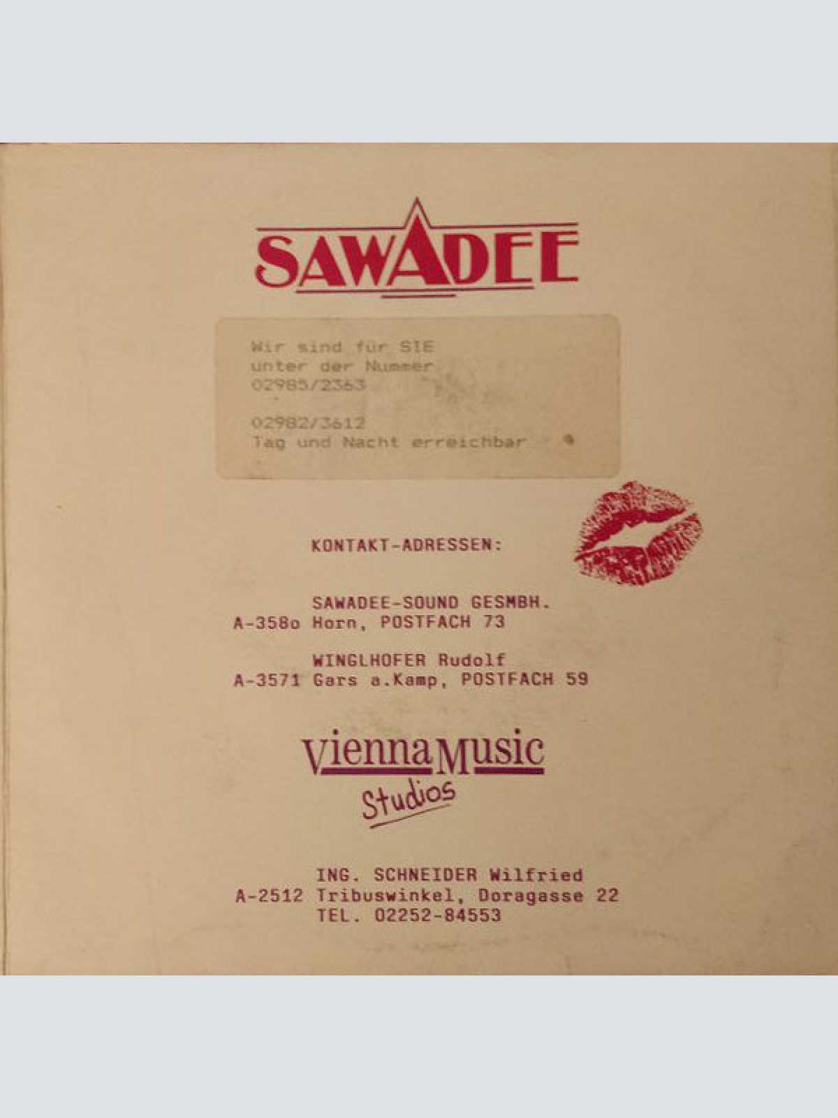 Vinyl / Sawadee - Love And Dreams