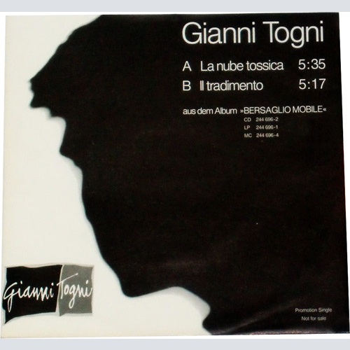 Vinyl / Gianni Togni - La Nube Tossica / Il Tradimento