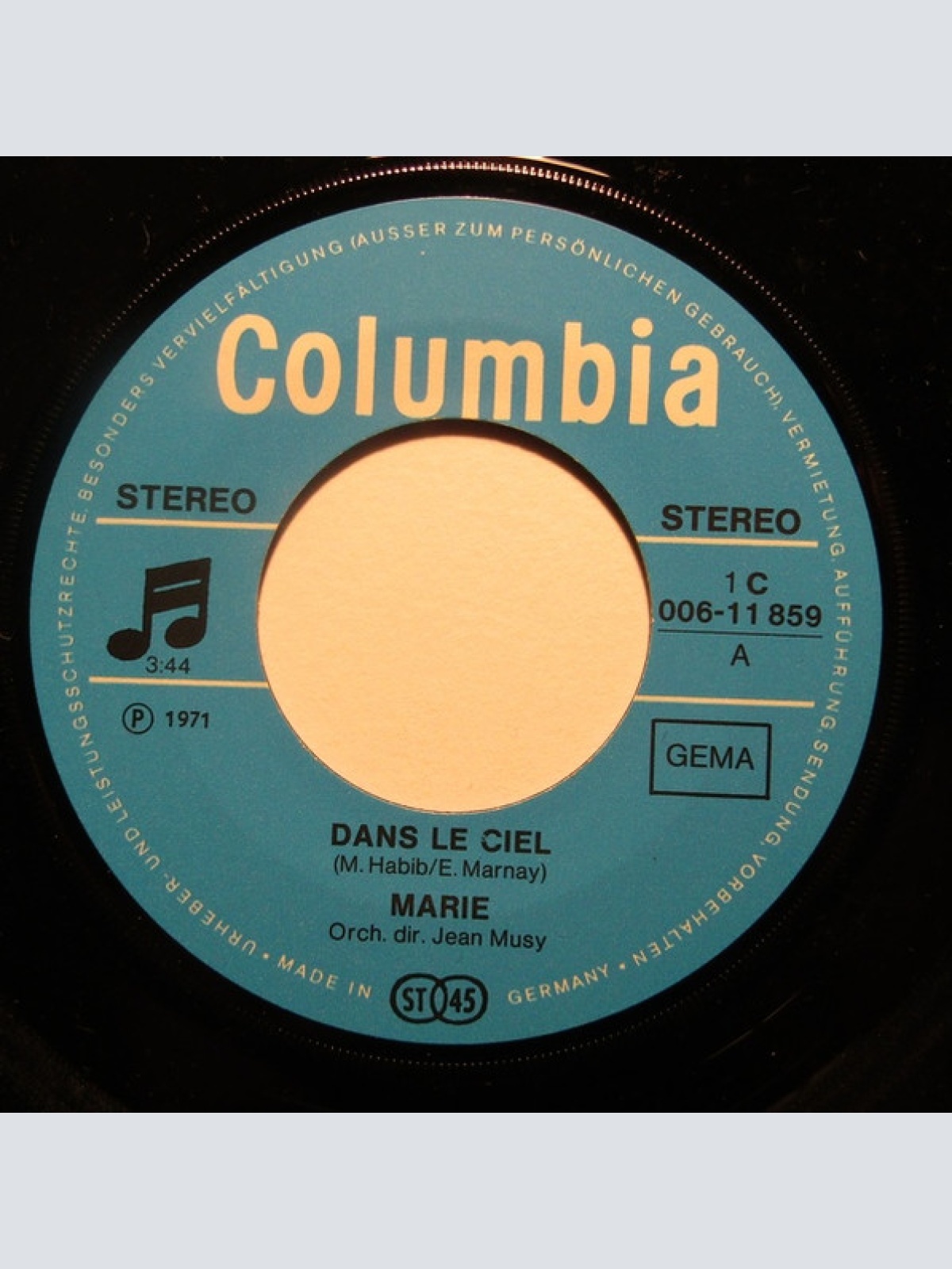 Vinyl / Marie (3) - Dans Le Ciel