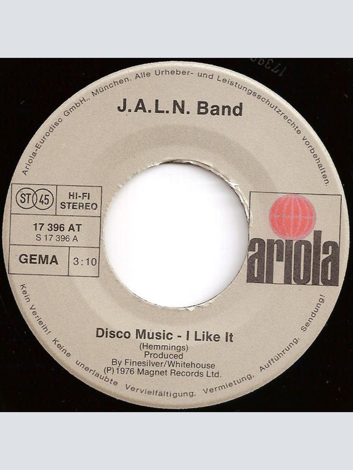 Vinyl / J.A.L.N. Band - Disco Music