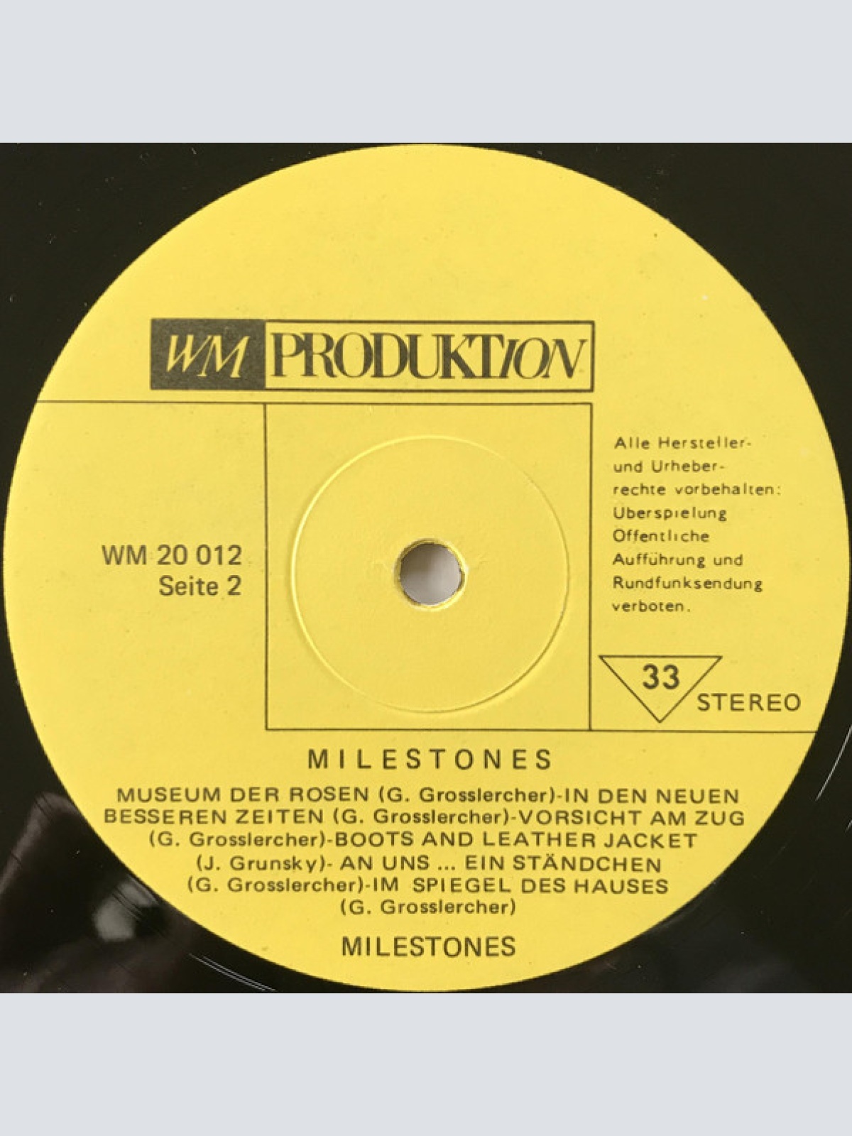 Vinyl / Milestones - Milestones
