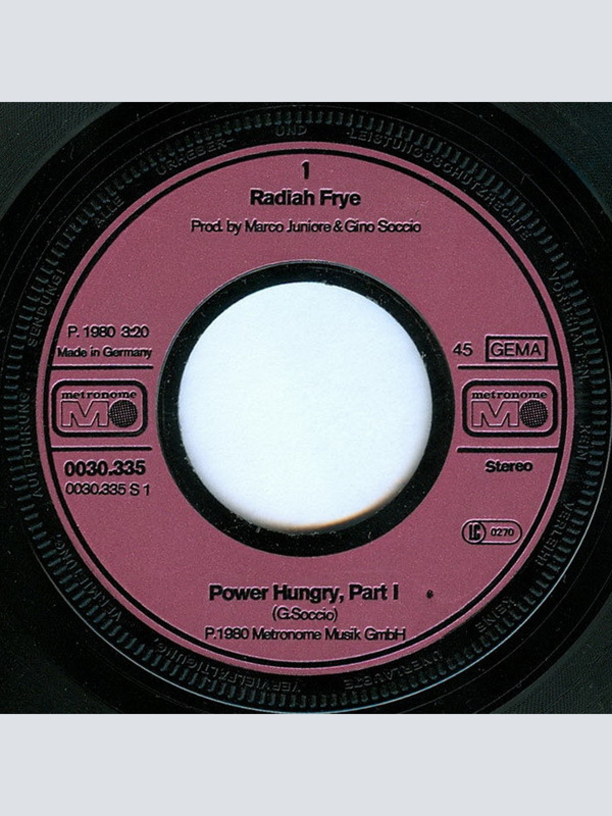 Vinyl / Radiah Frye - Power Hungry