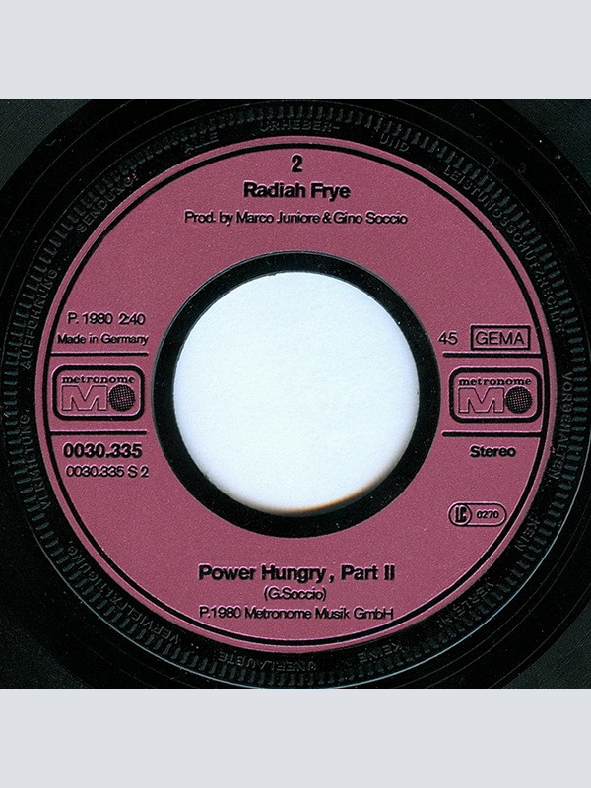 Vinyl / Radiah Frye - Power Hungry