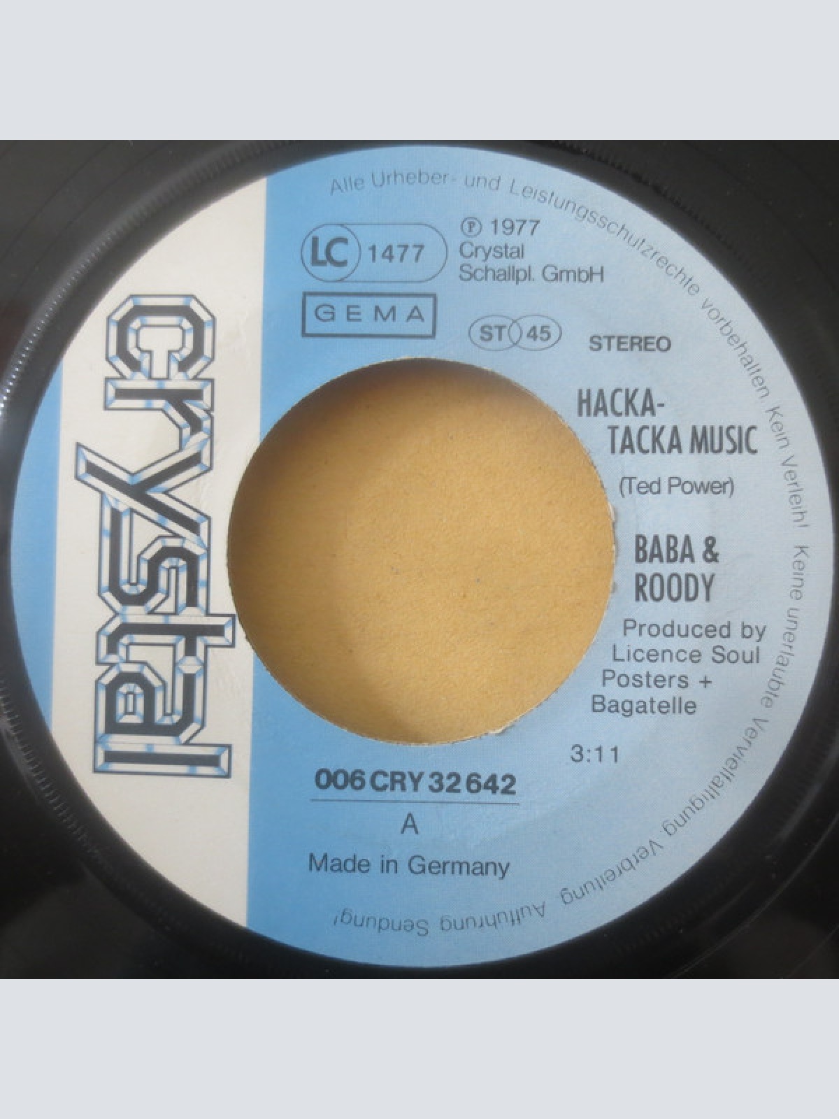 Vinyl / Baba & Roody - Hacka-Tacka Music