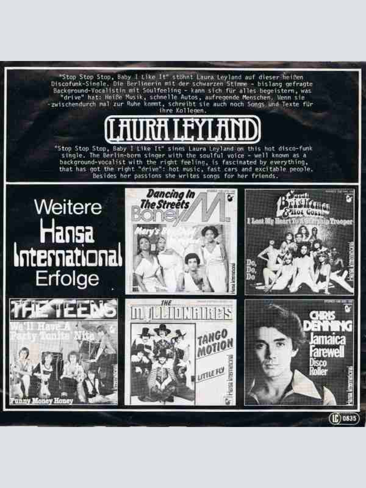 Vinyl / Laura Leyland - Stop Stop Stop