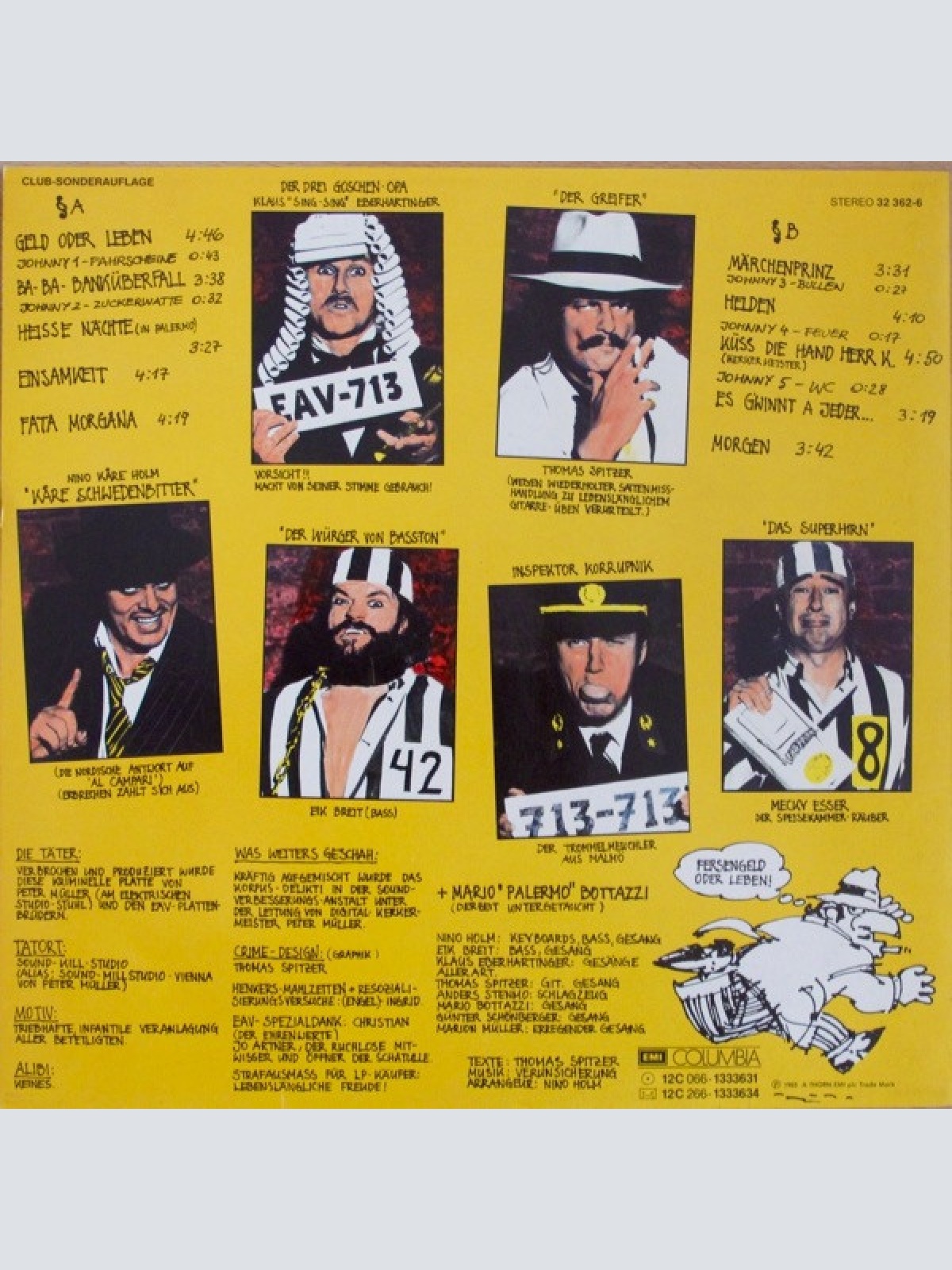 Vinyl / Erste Allgemeine Verunsicherung* - Geld Oder Leben!