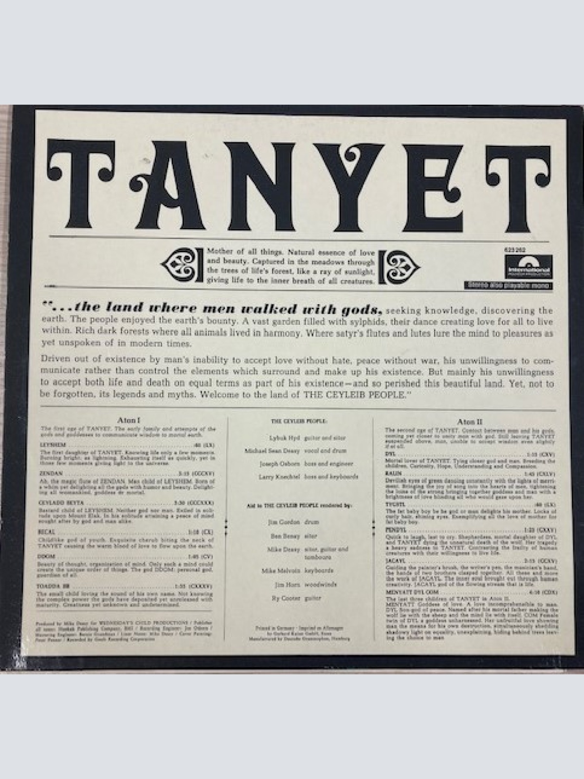 Vinyl / The Ceyleib People - Tanyet