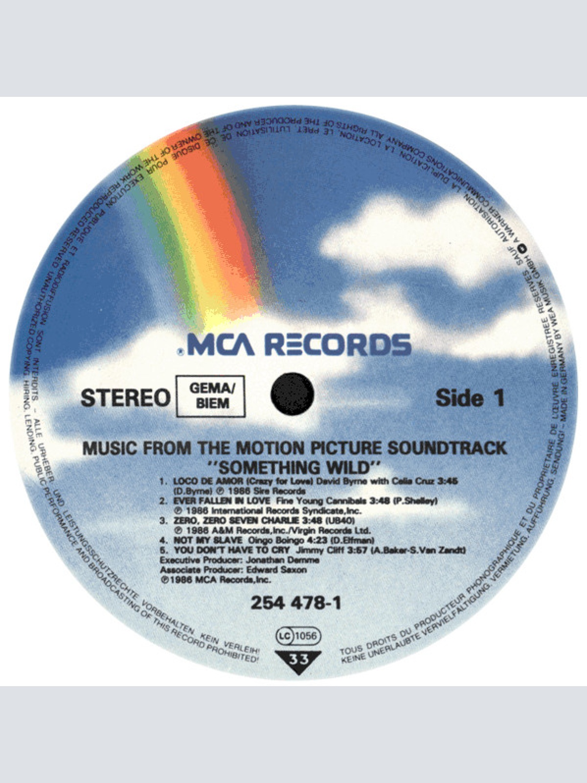 Vinyl / Various - Something Wild - Music From The Motion Picture Soundtrack