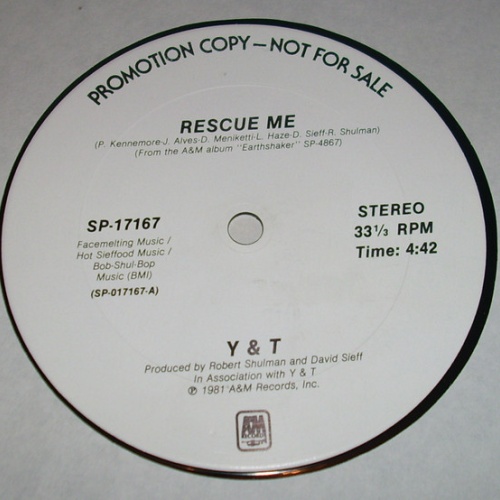 Vinyl / Y & T - Rescue Me