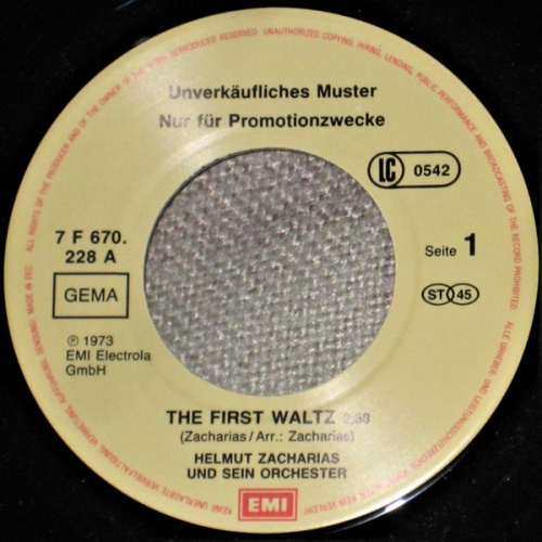 Vinyl / Helmut Zacharias Und Sein Orchester* - The First Waltz