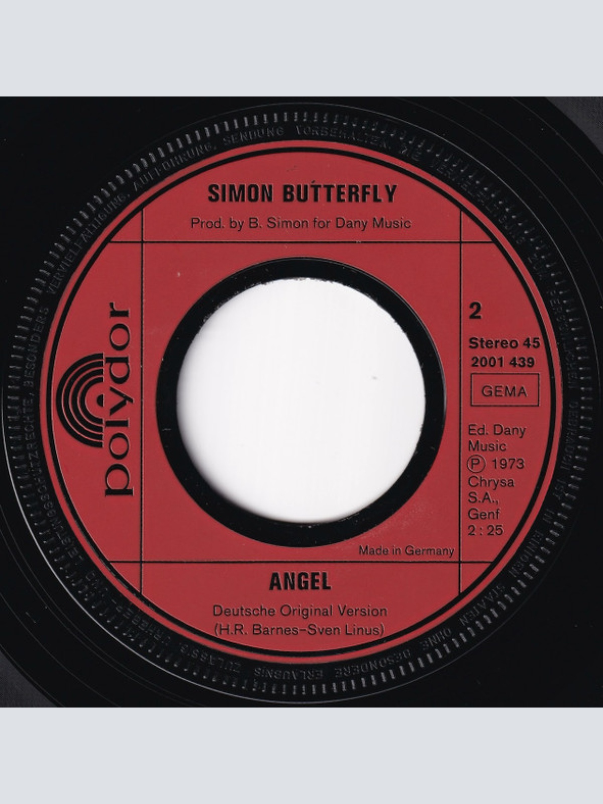 Vinyl / Simon Butterfly - Rain, Rain, Rain (Deutsche Version)