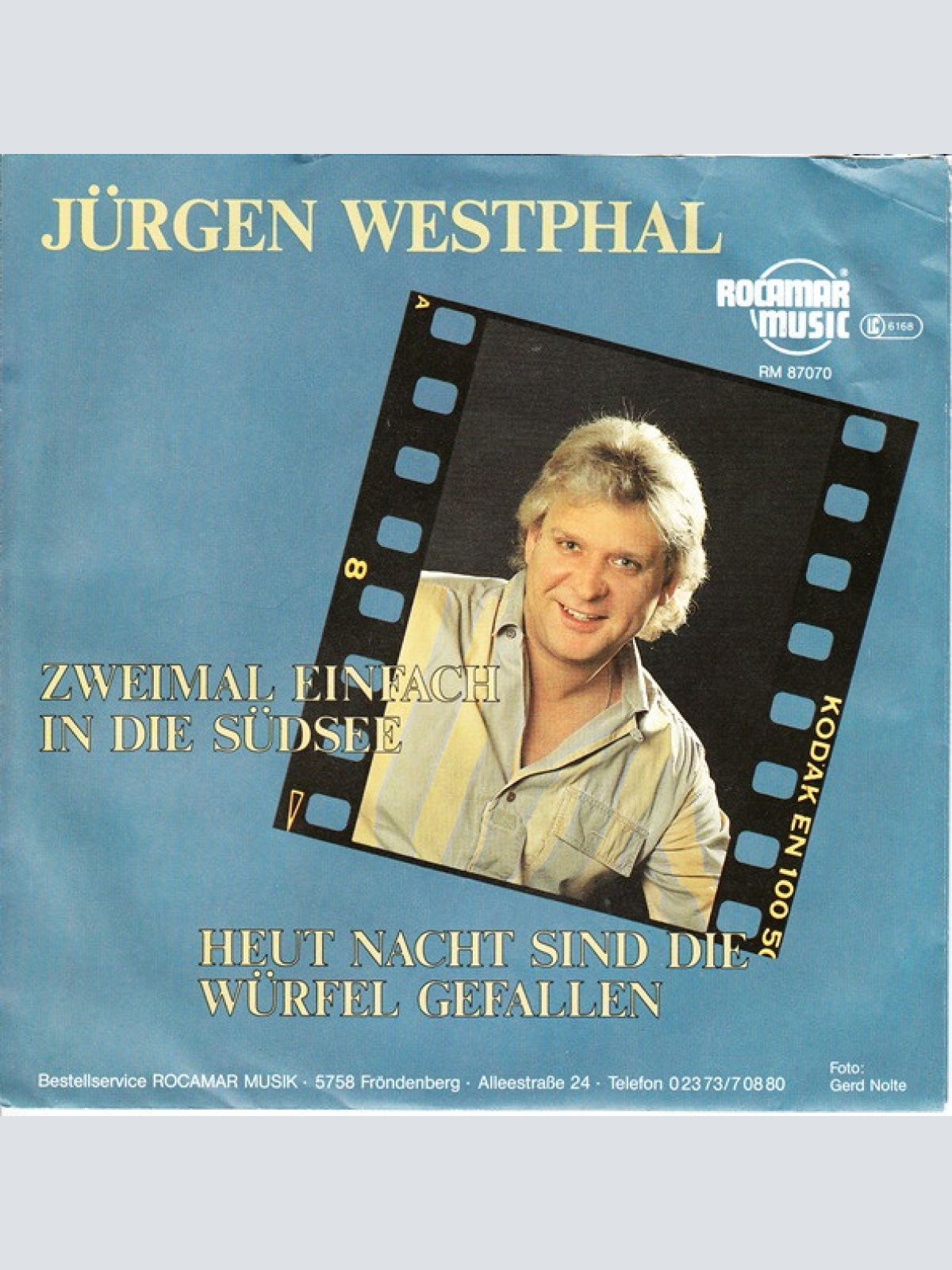 Vinyl / Jürgen Westphal - Zweimal Einfach In Die Südsee