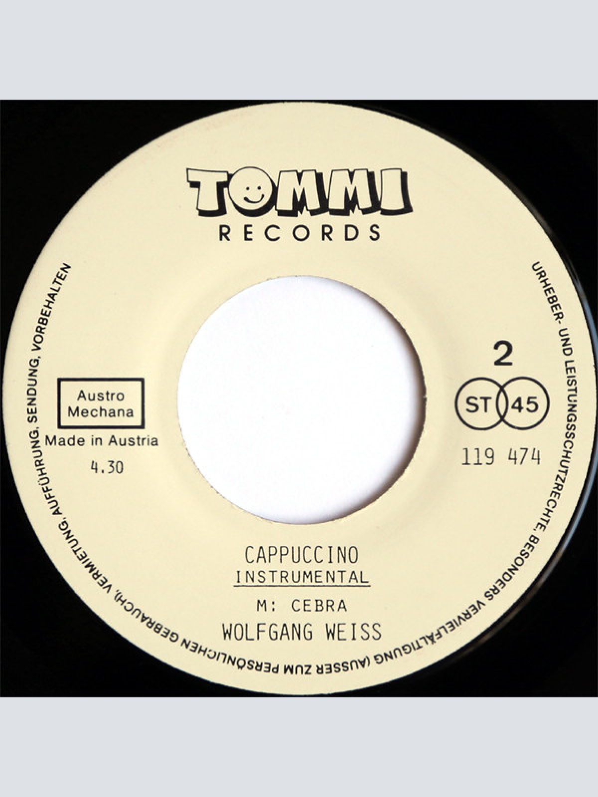 Vinyl / Wolfgang Weiss (3) - Cappuccino