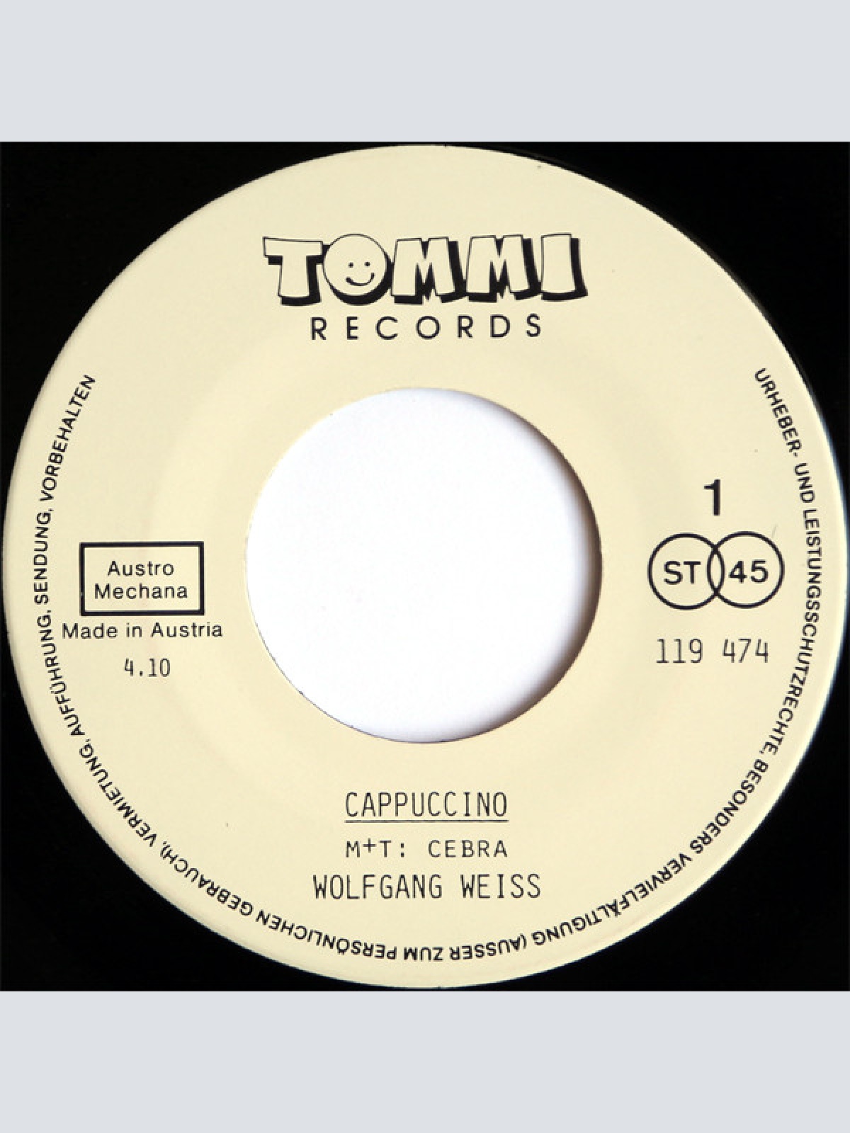 Vinyl / Wolfgang Weiss (3) - Cappuccino