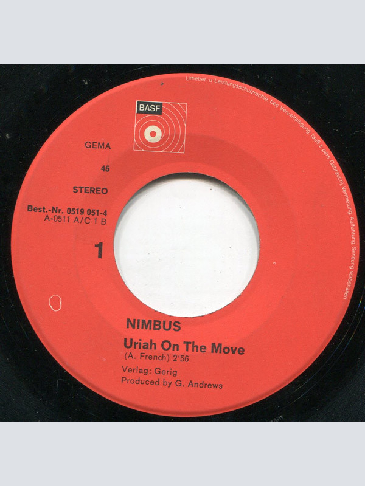 Vinyl / Nimbus (14) - Uriah On The Move