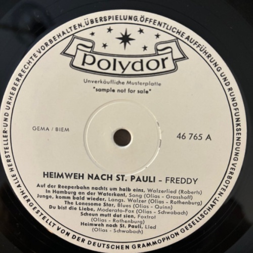 Vinyl / Freddy Quinn - Heimweh Nach St. Pauli