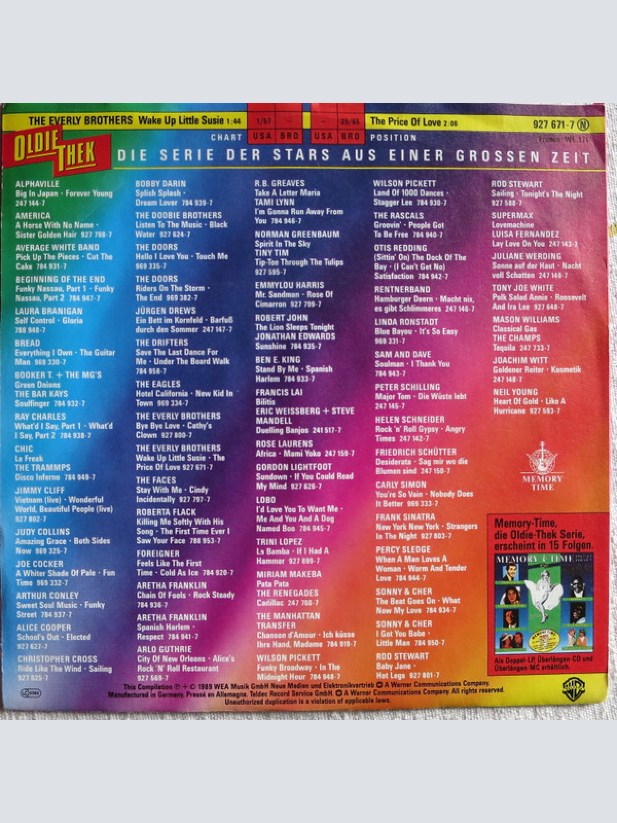 Vinyl / Everly Brothers - Wake Up, Little Susie / The Price Of Love