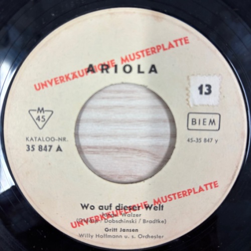 Vinyl / Gritt Jansen - Das Weiße Kleid Zum Ersten Rendezvous