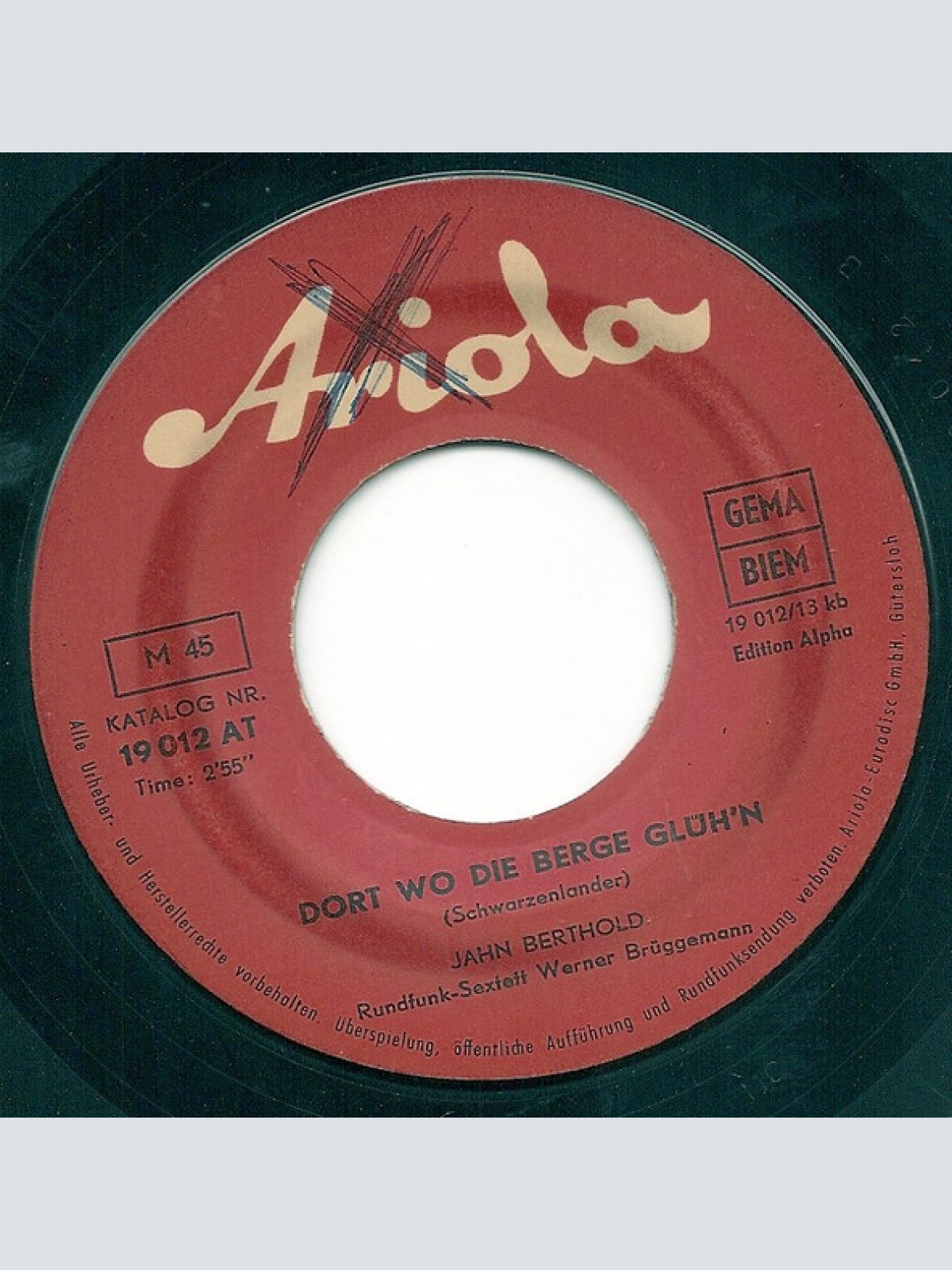 Vinyl / Jan Berthold - Als Kind, Wenn Ich Traurig War