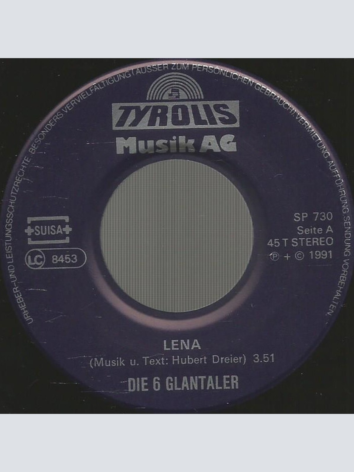 Vinyl / Die 6 Glantaler - Lena