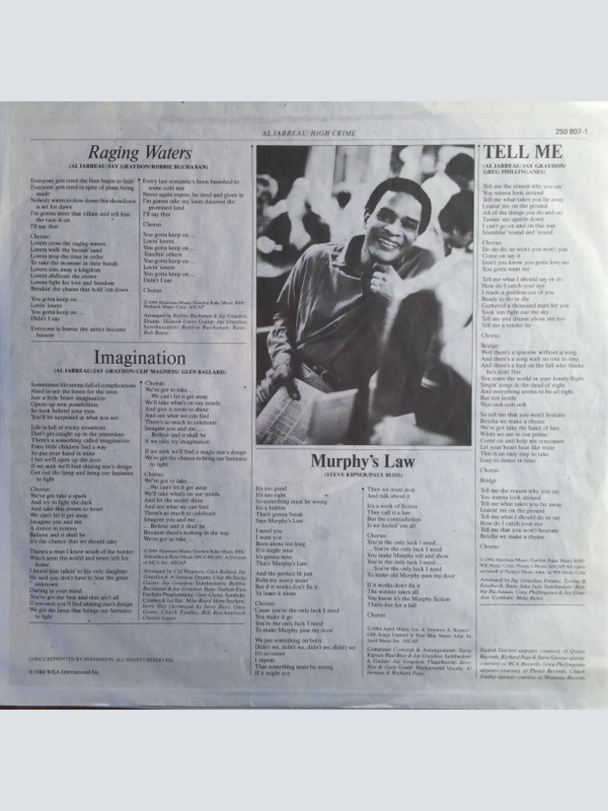 Vinyl / Al Jarreau - High Crime