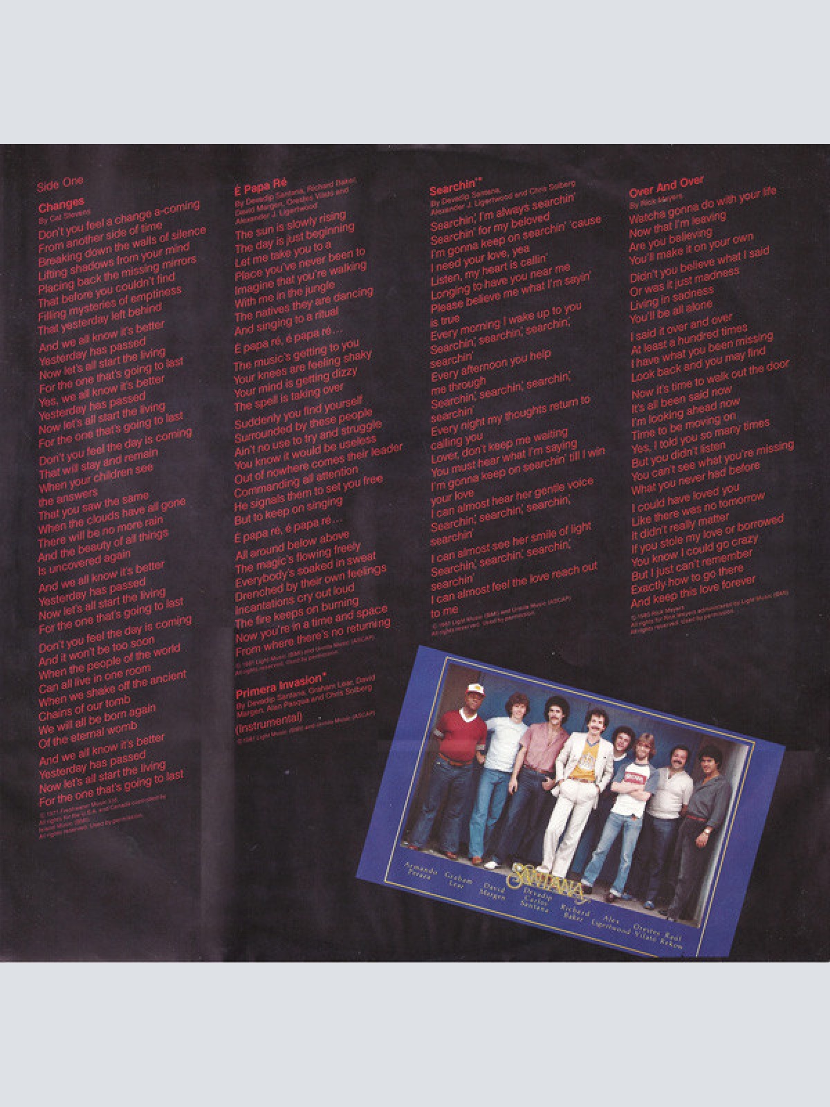 Vinyl / Santana - Zebop!