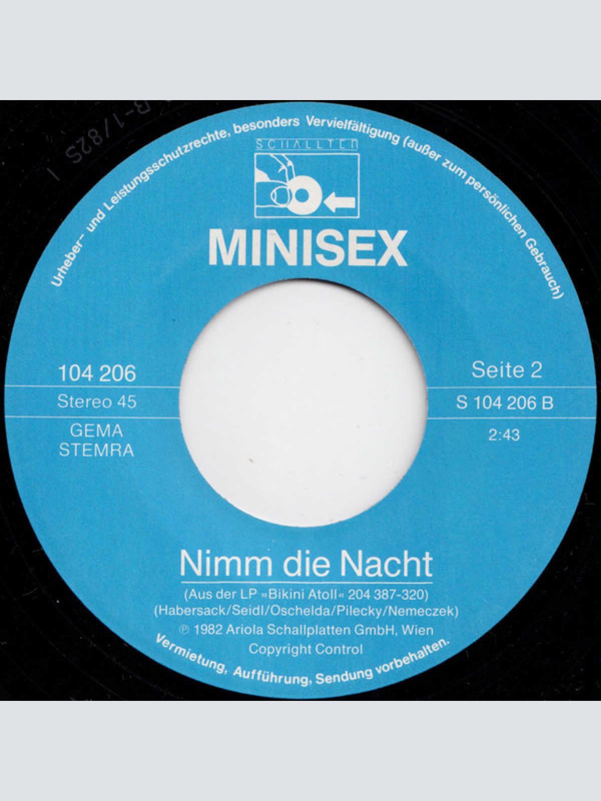 Vinyl / Minisex - Du Kleiner Spion