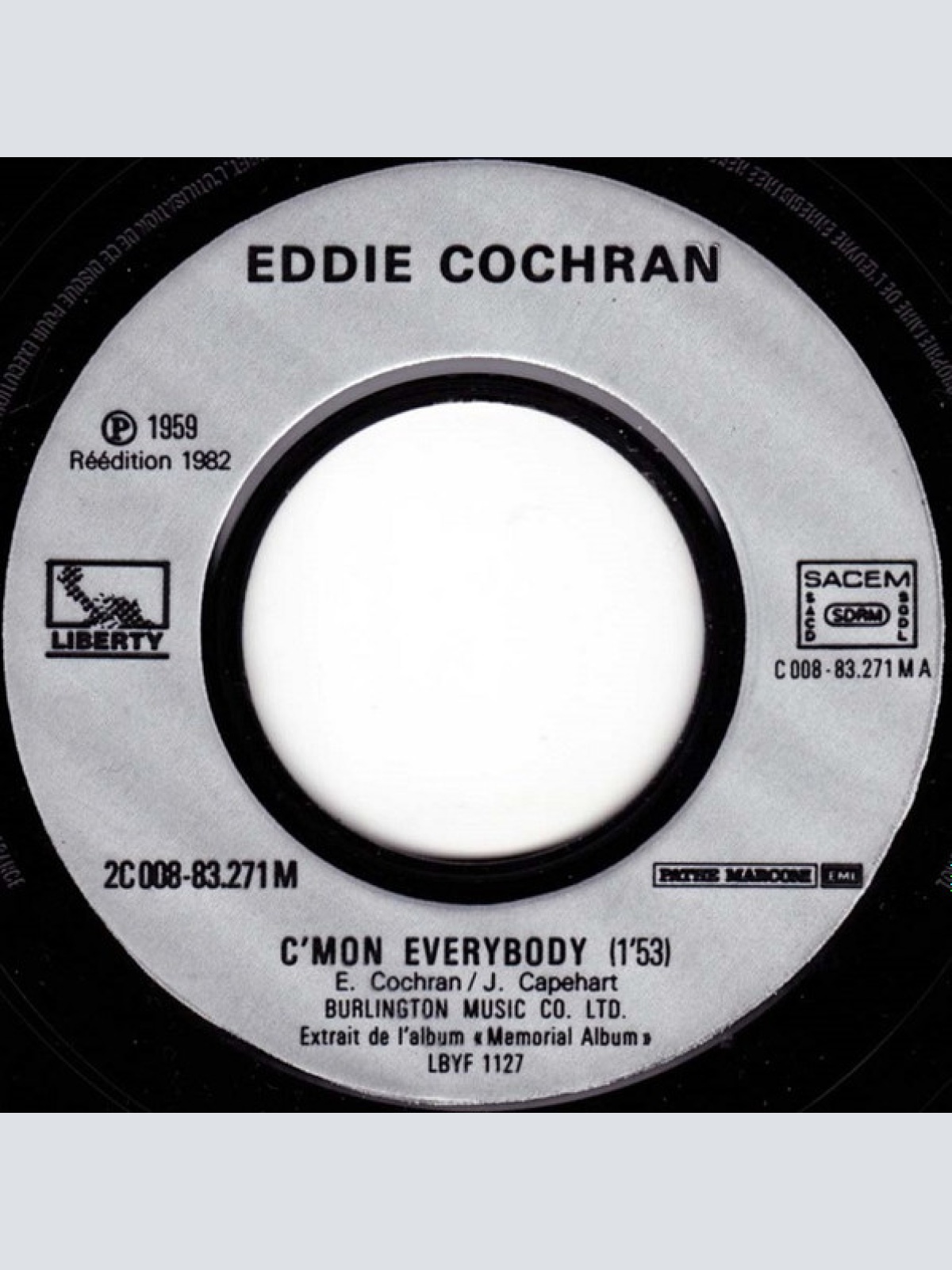 Vinyl / Eddie Cochran - C' Mon Everybody