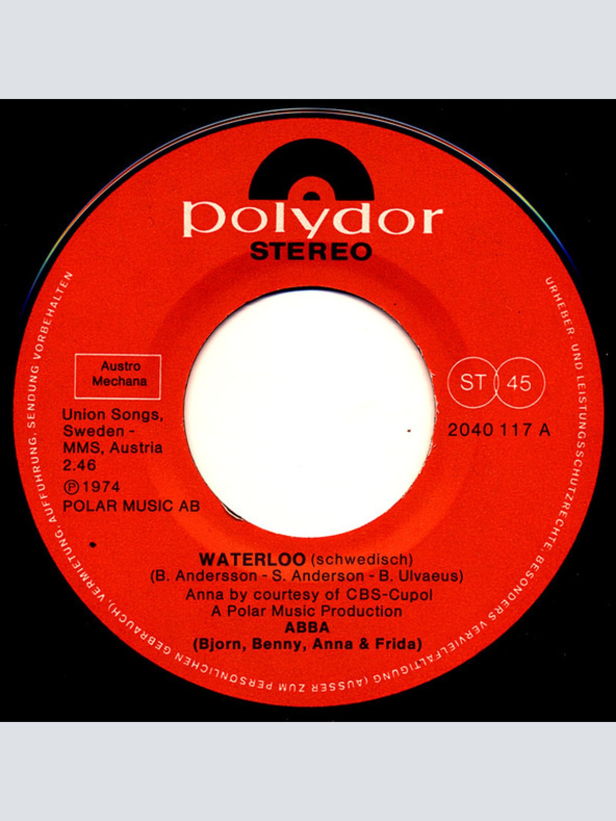 Vinyl / ABBA - Waterloo (Swedish Version)