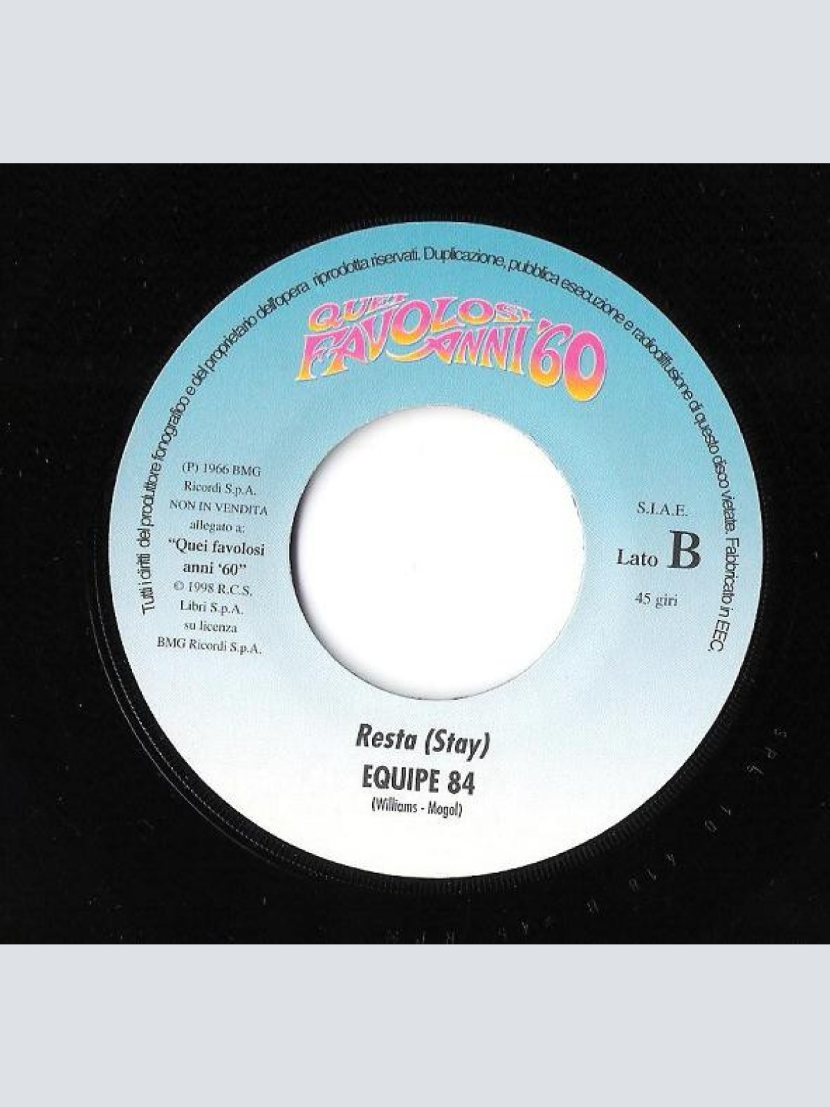 Vinyl / Equipe 84 - Io Ho In Mente Te / Resta
