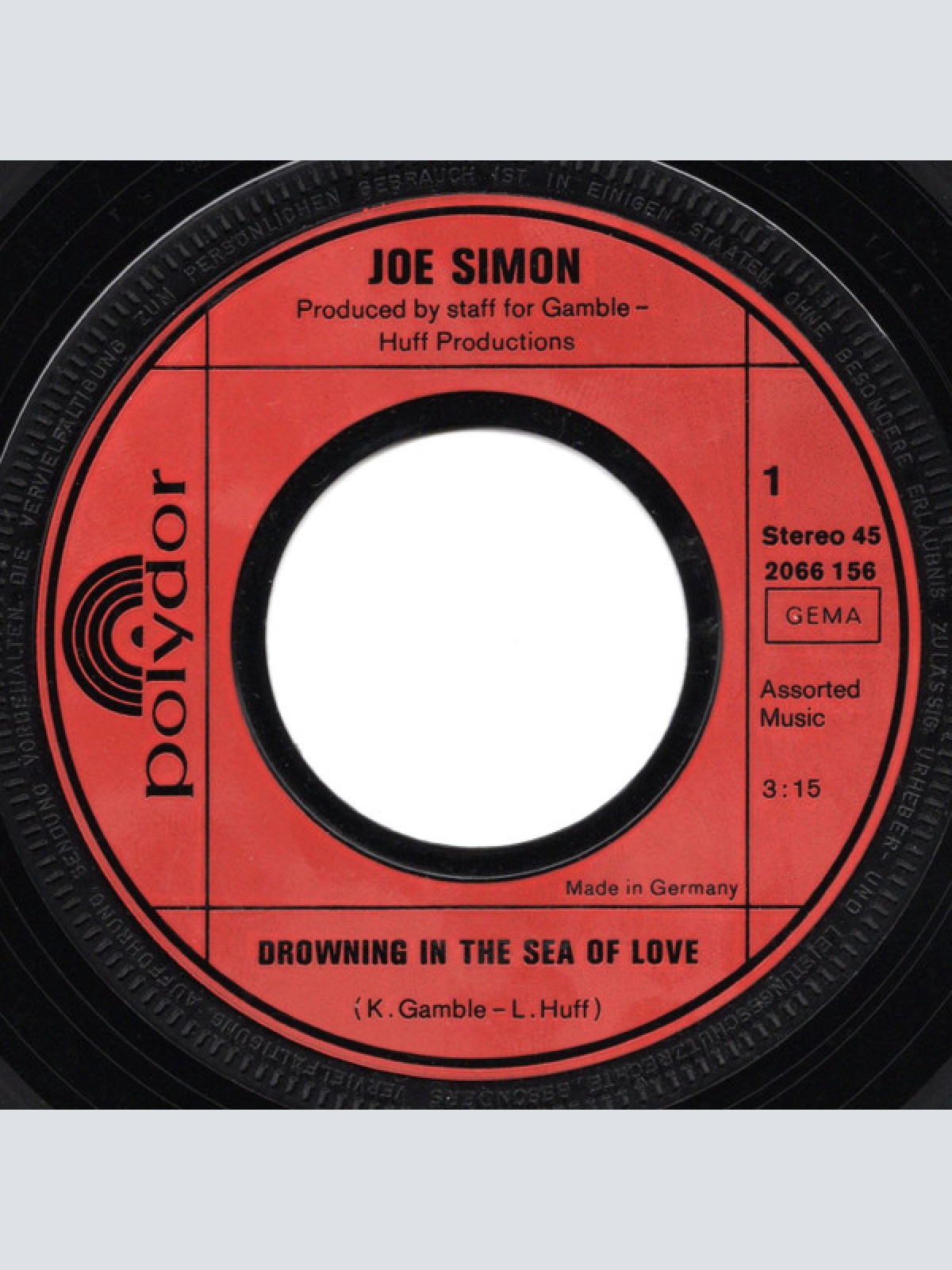 Vinyl / Joe Simon - Drowning In The Sea Of Love