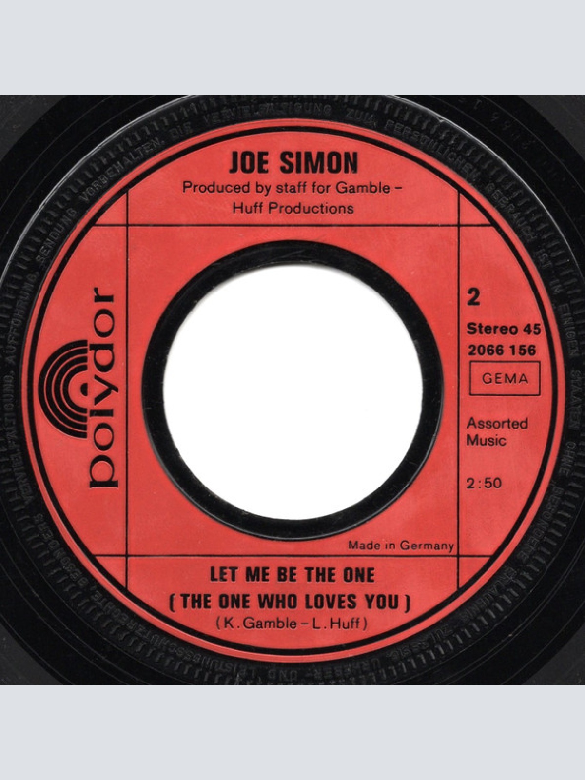 Vinyl / Joe Simon - Drowning In The Sea Of Love