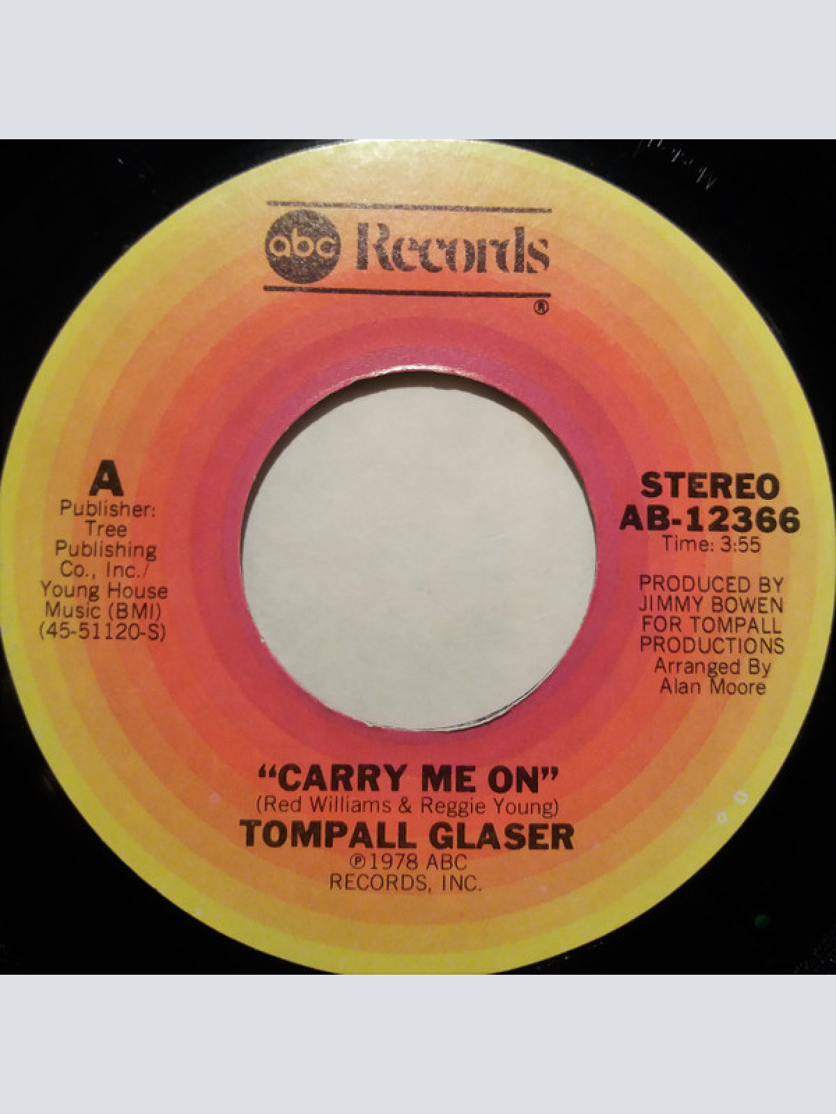 Vinyl / Tompall Glaser - Carry Me On